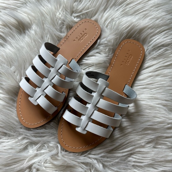 NWOT ASOS Design leather flat fisherman sandals - Picture 6 of 9